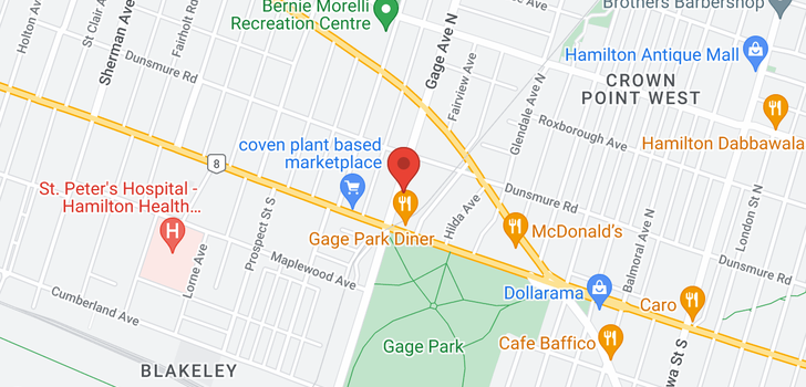 map of 65 Gage Avenue S